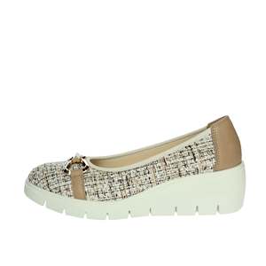 Women's Pumps 755690 Beige <b>Heel</b> Height 37 Color Beige - Product Image 1