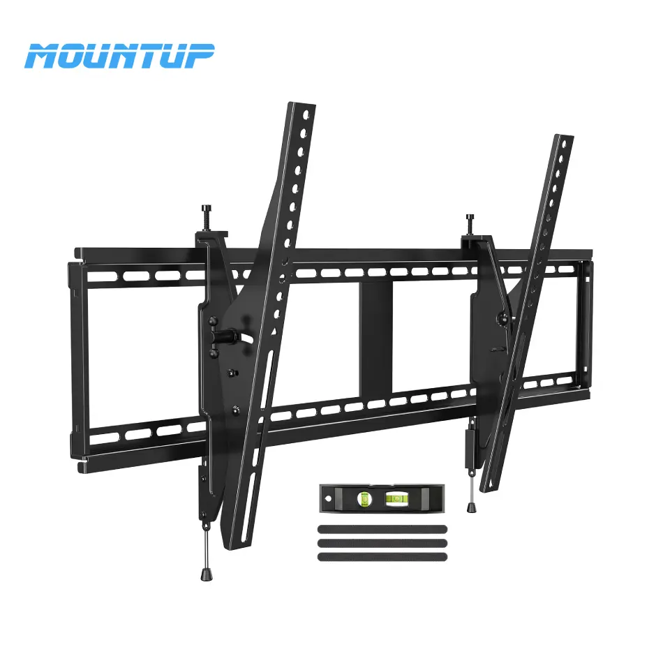 Braket dudukan dinding TV besar, penahan hingga 120lbs/54.5kg, 37 "-86"