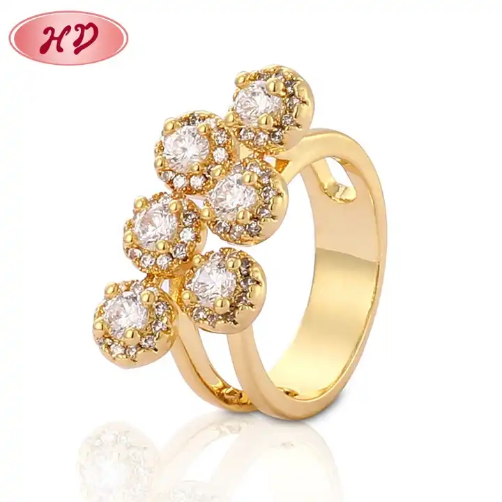 Buy quality Gold 2 Stone Ledies Ring in Ahmedabad