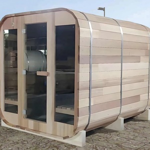 خشب الأرز الأحمر الكندي/الشوح الصيني لساونا خارجية فاخرة في المساحات الكبيرة - Product Image 5