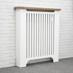 Lukcywind, cubierta de <span class=keywords><strong>radiador</strong></span> blanca de madera maciza antigua moderna, cubierta de calefacción blanca, gabinete para sala de estar y oficina en casa - Product Image 2