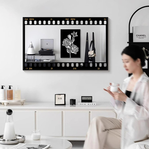 <span class=keywords><strong>Espejo</strong></span> de Pared con Marco de Película, Decoración Moderna para Colgar en la Pared del Hogar - Product Image 2