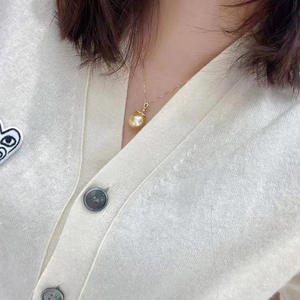 S925 <b>Silver</b> Pendant Empty Holder DIY Accessories 10-15mm Round Bead <b>Necklace</b> Concealer Product Category <b>Pearl</b> <b>Necklaces</b> 30871 - Product Image 3