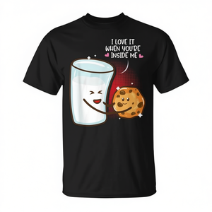 Camiseta con Dobleño de San Valentín "Me Encanta Cuando Estás Dentro de Mí" - Regalo Divertido y Lúdico para Enamorados - Product Image 2