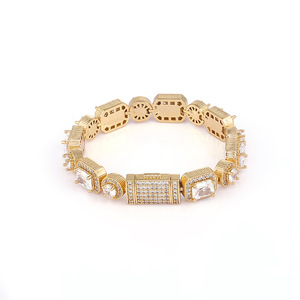 Factory Direct Big Rock Moissanite <b>Bracelets</b> 925 Silver Hip Hop Pass Diamond Tester Custom Iced Out Bling Streetwear Jewelry B2B - Product Image 1