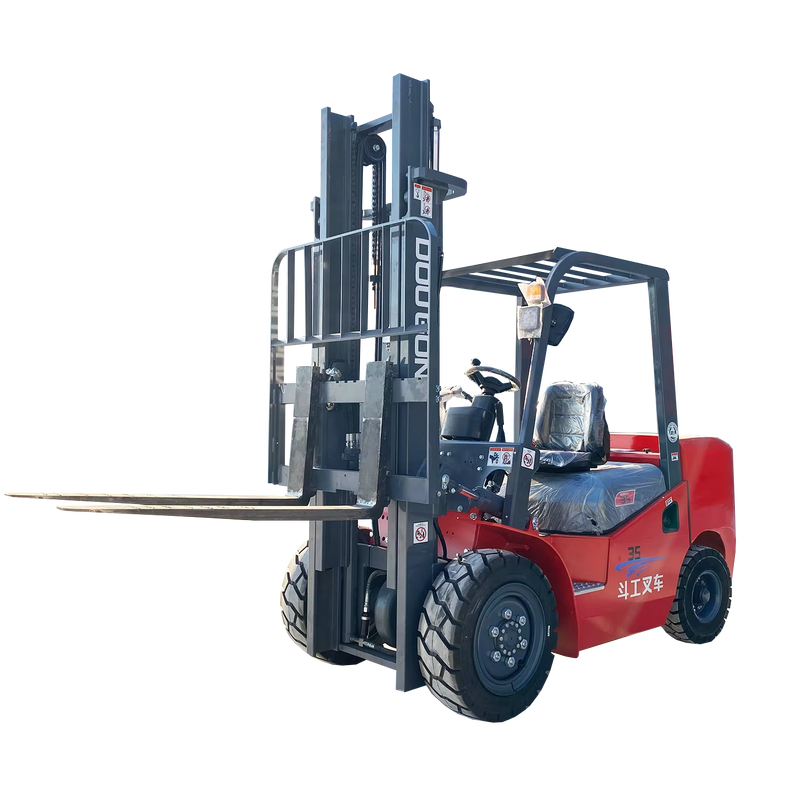 High Quality Mini Diesel Forklift Triplex