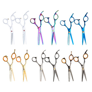 Thinning Shears Set 4Cr Stainless Steel Pet Grooming Scissors For Styling Bangs Household Use - Product Image 2