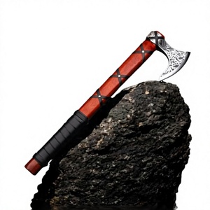Wholesale Custom Handmade Hand Forged Stainless Steel Tomahawks <b>Wood</b> Handle Customized Industrial Grade <b>Axe</b> for Outdoor Camping - Product Image 3