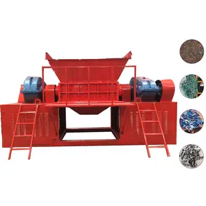 Hot selling Double Shaft Garbage Crushing Machine Plastic Scrap Metal Shredder Machine