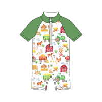 Maillot de bain une pièce décontracté de piscine d'été en usine OEM maillot de bain personnalisé solide motif adolescent enfant enfants maillots de bain en bambou