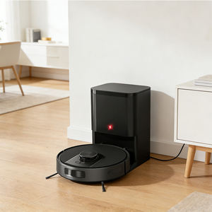 GEERLEPOL V2L-SJ Robot aspirateur avec station de vidage automatique, navigation laser, mains libres, appareil électroménager intelligent pour balayage et lavage - Product Image 1