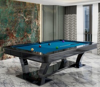 Maßgefertigter Massivholz-Schiefer-Billardtisch Moderner Luxus-Billardtisch im Amerikanischen Stil für Spielzimmer