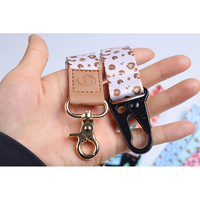 Großhandel Designer Polyester Niedliches Kurzes Handgelenkband Sublimations-Handschlaufe Schlüsselanhänger mit Logo Anpassbar