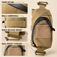 Nouvelle Sacoche Molle avec Sangle d'Épaule, Accessoire Portable pour Équipement Tactique d'Extérieur