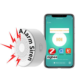 SMARSECUR Alarme de sécurité intelligente Zigbee Tuya pour la maison, Sirène stroboscopique Smart Life, Système anti-intrusion, Sirène sonore et lumineuse pour la maison - Product Image 1