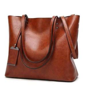 Premium Fashion Faux Leather <b>Handbag</b> For Women With Contemporary Carry Style ZIP Fastening And Two Handles For Shopping Trips - Product Image 2