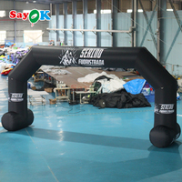 Arche gonflable commerciale en PVC pour ligne de départ et d'arrivée, idéale pour les événements sportifs en extérieur