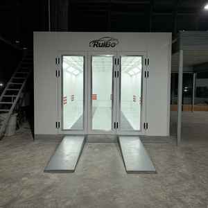 Cabine de peinture de luxe RuiBo pour voitures, avec chauffage infrarouge, éclairage <span class=keywords><strong>LED</strong></span> sans ombre, <span class=keywords><strong>rampe</strong></span> antidérapante et charnières robustes - Product Image 1
