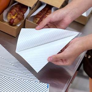 Bolsas de Papel Kraft Biodegradables y Ecológicas con Doble Abertura, Amplia Apertura Cuadrada, Resistentes al Aceite, para Pizza, Sushi, Hamburguesas y Sándwiches - Product Image 3