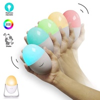 Lampe de nuit LED moderne pour bébé, écologique, en ABS, rechargeable, batterie 2000 mAh, lumière douce blanche, intensité réglable, lampes d'intérieur intelligentes