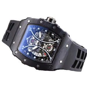 Richard Sang Trọng 2025 Unisex Thạch Anh Thể Thao Xem 45Mm Hợp Kim Trường Hợp 12 Tháng Tuổi Thọ Pin Silicone Dây Đeo Cho Kinh Doanh Thời Trang 12 - Product Image 5