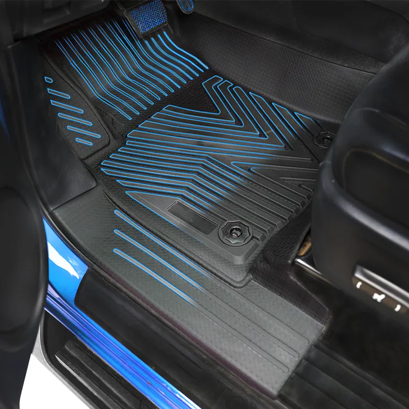 Hot Sale TPE Plastic Black car floor mats auto Car Auto Floor Mats For New Rocco Hilux Revo Vigo High Quality TXR