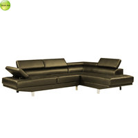 Hochwertige deutsche Luxus moderne weiße Leder Ecksofa Möbel Großhandel Sofa für Wohnzimmer verwenden