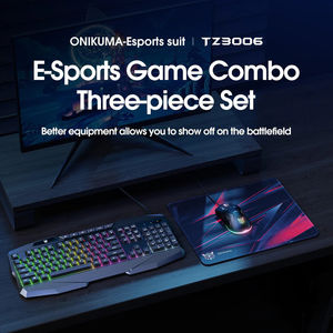 Combo de Juego 3 en 1 ONIKUMA TZ3006, Teclado RGB, <span class=keywords><strong>Mouse</strong></span> y Alfombrilla de <span class=keywords><strong>Mouse</strong></span>, Equipo de Juego con Cable USB para PC y Laptop - Product Image 2