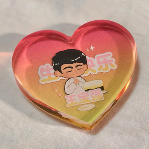 Artesanías acrílicas personalizadas Anime claro impreso doble cara arena movediza acrílico Standee cuadrado arena movediza bloque acrílico - Product Image 5