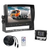 Vue arrière Hd 7 pouces Ips 3CH 2 déclencheur écran de moniteur de voiture sauvegarde inverse système de caméra de camion d'autobus scolaire pour usage intensif