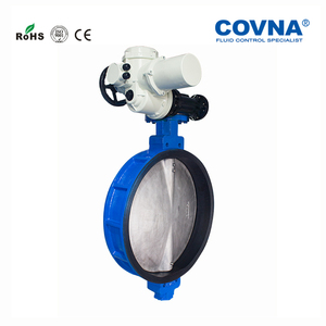 COVNA 72\" Cast Iron Wafer Type Motorized <b>Butterfly</b> <b>Valve</b> 220V 380V Electric Eccentric High Temperature Media Resistance - Product Image 3