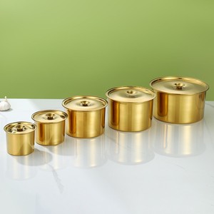 <strong>Wholesale</strong> <strong>Stainless</strong> <strong>Steel</strong> Gold Seasoning Jar Multi-Purpose Commercial Kitchen Lid Eco-Friendly Durable Carton for Food Storage - Product Image 2