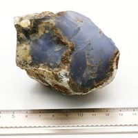 Calcédoine bleue naturelle de bonne qualité brute en vrac