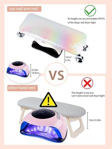 Reposabrazos de Alta Calidad para Técnicos de Uñas: Reposamanos de Cuero de Microfibra para Uñas - Product Image 3