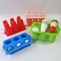 Moule à glaces empilable en silicone, idéal pour enfants et adultes, outil de fabrication de glaces pour pique-nique en extérieur, moule à glaçons en silicone