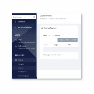 Logiciel de système de gestion de l'apprentissage, créer, vendre et gérer des cours en ligne avec panneau d'administration complet - Product Image 1