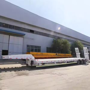 Remolque de Plataforma Baja de 100 Toneladas, 3 Ejes, para Transporte de Contenedores, Excavadoras y Equipos Pesados - Product Image 6