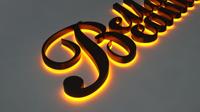 Enseigne personnalisée avec logo d'entreprise illuminé par LED, lettres 3D à LED, pour devanture de magasin Bella Beauty, enseigne lumineuse pour voiture, enseigne élégante de beauté