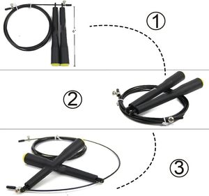 <span class=keywords><strong>Corda</strong></span> per Saltare Professionale a Velocità Regolabile, Attrezzatura Fitness con Cavo per Palestra Domestica e Allenamento Cardio - Product Image 3