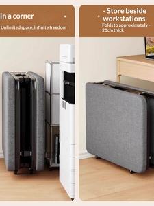 เตียงพับพักกลางวัน เตียงเดี่ยวสำหรับสำนักงาน เตียงเรียบง่ายสำหรับใช้ในบ้าน เตียงเคลื่อนที่สำหรับบ้านเช่า ของใช้สำหรับงีบหลับ แผ่นรองนอนแข็ง คุณภาพดี สำหรับตั้งแคมป์ - Product Image 5