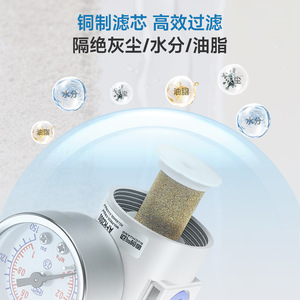 ชุดกรองลมแบบสามทาง Guchuang Pneumatic รุ่น AL2000 พร้อมตัวควบคุมแรงดันลมและตัวหล่อลื่นแบบละอองน้ำมัน สำหรับใช้งานในอุตสาหกรรม - Product Image 4