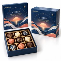 Individuell Bedruckte Valentinstag-Schokoladen-Geschenkbox mit Logo, CMYK-Druck, Glänzender Laminierung und Basis- und Deckelverpackung