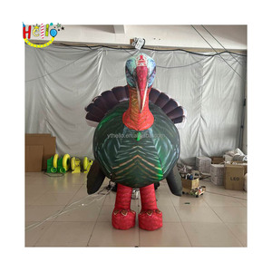 Best Design <strong>Inflatable</strong> Walking Cartoon <strong>Inflatable</strong> <strong>Turkey</strong> <strong>Costume</strong> With Led Light - Product Image 1