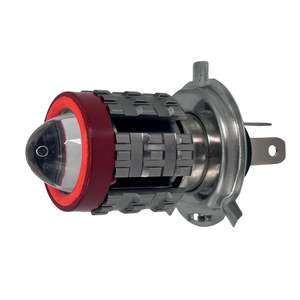 ไฟหน้ารถมอเตอร์ไซค์ LED H4 แบบ Angel Eyes พร้อม Devil Eyes สีขาวสิบสีเหลือง ไฟหน้ารถสามล้อไฟฟ้า - Product Image 1