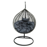 Fauteuil suspendu œuf en rotin pour extérieur, avec support, pour salon, patio, balcon, jardin - Vente en gros, personnalisable