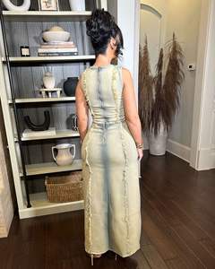 Ihoov ชุด<span class=keywords><strong>2</strong></span>ชิ้นเสื้อยีนส์มีรูระบายสำหรับผู้หญิงเสื้อผ้าผู้หญิง - Product Image 6