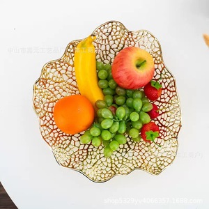 Plato de Frutas Creativo con Diseño Hueco, para Sala de Estar, Mesa de Centro, Mesa de Comedor, Decoración de Lujo Ligero para Habitaciones Modelo, Adornos de Coral - Product Image 3