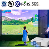 Simulateur de golf AR simulateur de golf intérieur écran de projection simulateur de golf virtuel équipement de jeu pour centre de loisirs