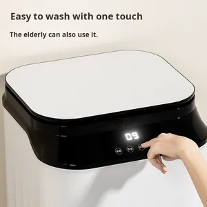 Nouvelle machine à laver les chaussures avec brosse intégrée, grande capacité 7,5 L, lavage et séchage tout-en-un pour chaussettes, commande tactile. - Product Image 3