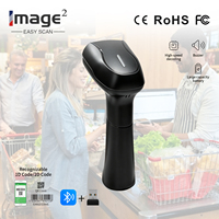 Lector de Códigos de Barras QR Inalámbrico 2D, PDF417, Detección Automática, Interfaz USB, para Supermercados e Hipermercados, Escáner de Códigos de Barras en Stock